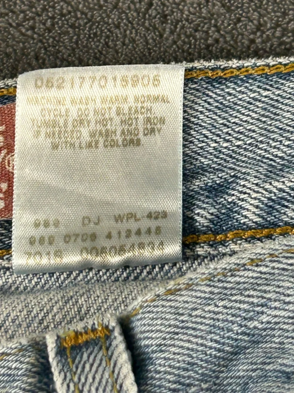 Levi’s 505 VTG Y2K Jeans Mens 38x32 Light Wash‎ Blue Straight Fit Grunge Classic